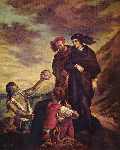 Eugene Delacroix Hamlet und Horatio auf dem Friedhof Spain oil painting art